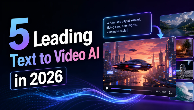 5 Leading Text to Video AI in 2026:Top 5 Platforms