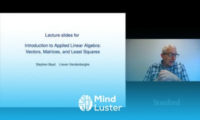 Applied Linear Algebra Vectors Matrices