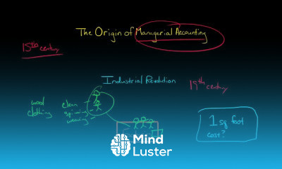 Origin of Managerial Accounting