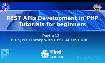PHP Rest API Development with JWT Token