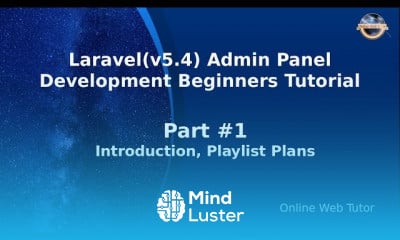 Laravel v5 4 Admin Panel Development