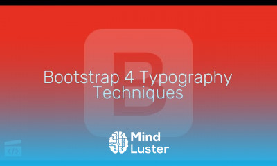 Bootstrap 4 Typography Techniques
