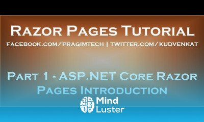 ASP core razor pages