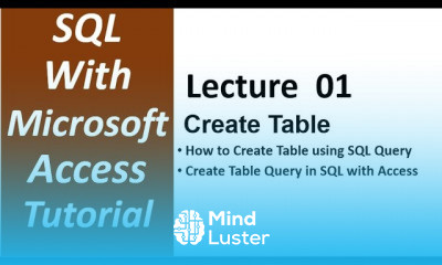 SQL with Microsoft Access