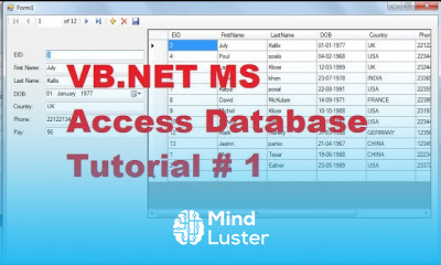 VB NET MS Access Database for Beginners