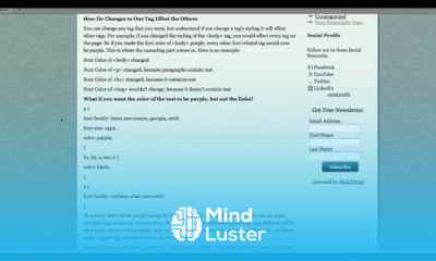 CSS language programming