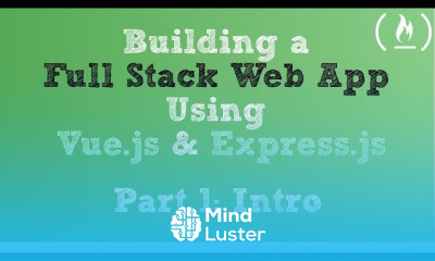 Full Stack Web App in Vue js Express js