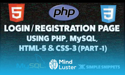 PHP MySql Database HTML5 CSS