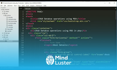 CRUD Database PDO in PHP