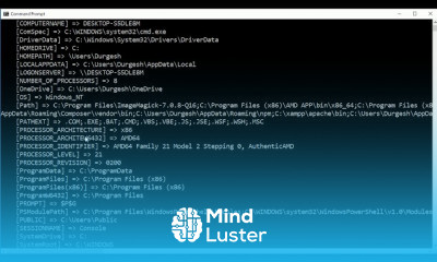 PHP command line in windows