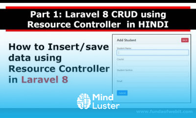 Laravel 8 CRUD in Hindi