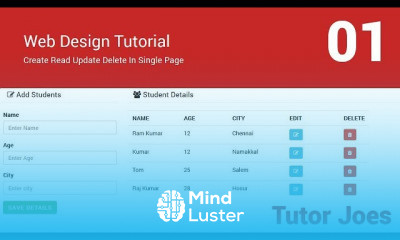 CRUD in PHP MySQL jQuery
