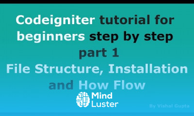 Codeigniter for beginners step by step