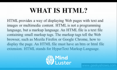 HTML and HTML5 Hindi