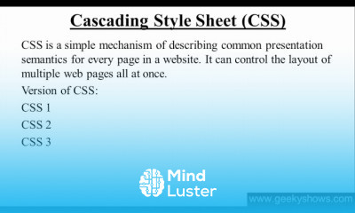 CSS and CSS 3 Hindi