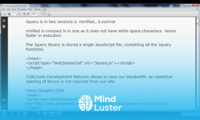 jquery programming from zero
