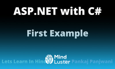 ASP NET in Hindi