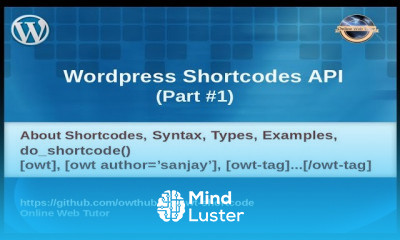 Wordpress Shortcodes API for beginners