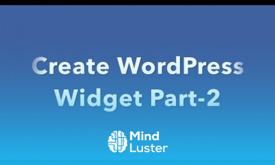 Creating WordPress Widget