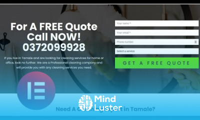 Landing Page Using Elementor