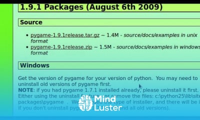 Python pygame Module