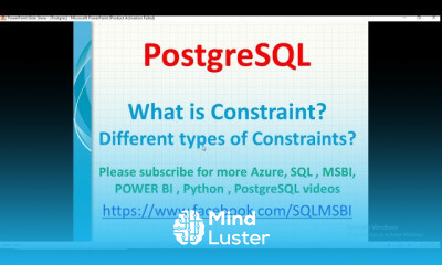 PostgreSQL constraints