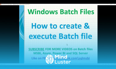 Batch Files Programming