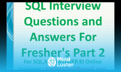SQL Server Interview Questions