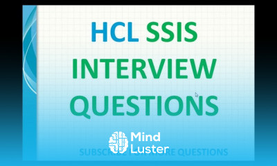 SSIS Interview Questions Beginner