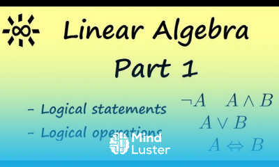 Linear Algebra Lecture