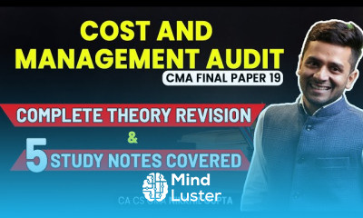 CMA Final Cost and Management Audit Paper 19