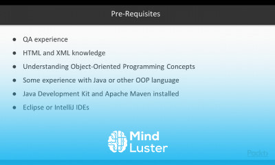 Mastering Selenium WebDriver