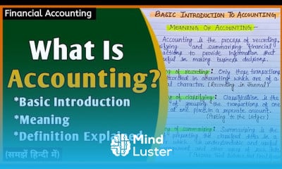 Financial Accounting basics