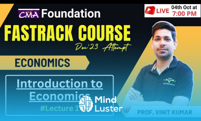 CMA Foundation Economics