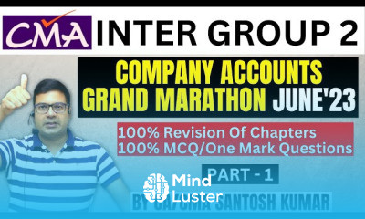 CMA Company Accounts for beginner