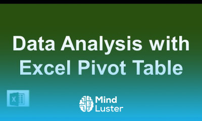 Data Analysis skills with Excel Pivot Table