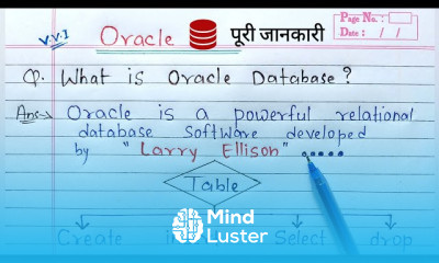 Oracle Database basics for Developers