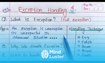 Java Exception Handling for Developers