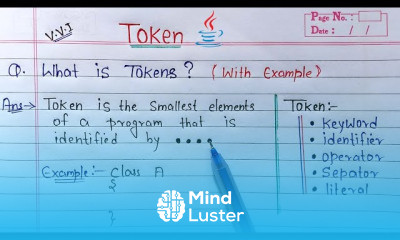 Java Tokens for beginners