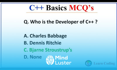 C++ MCQs basics
