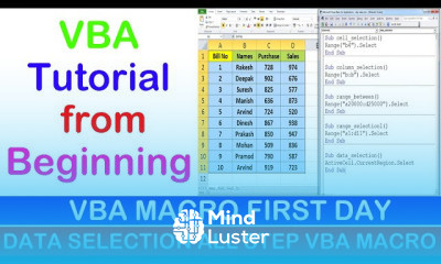 VBA Macro Basics