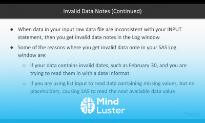 SAS in Practice Programming
