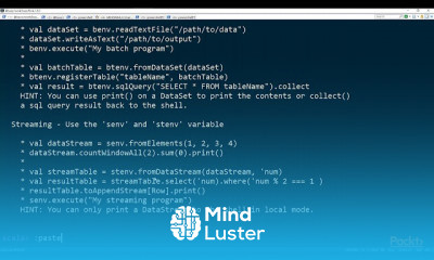 Fundamentals of Apache Flink Programming