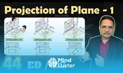 Engineering drawing with Plane Projections