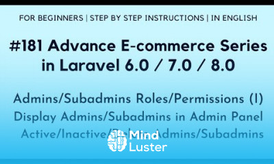 Roles Permissions in Laravel 6 7 8