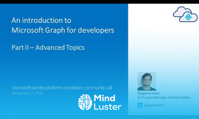 Microsoft identity Programming