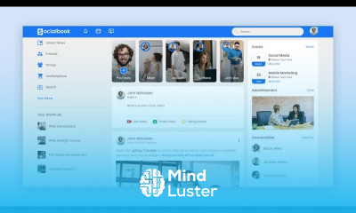 Social Media Website using HTML CSS JS