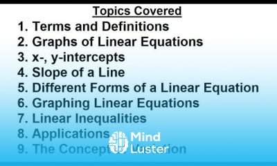 Linear Equations in Algebra