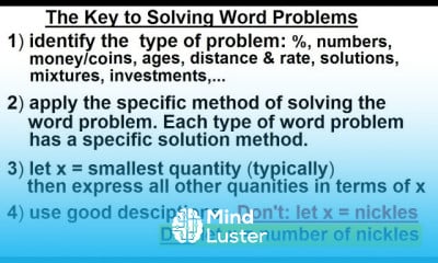 Algebra Word Problems