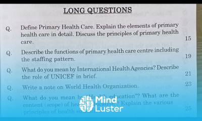 Primary Health Care Foundations